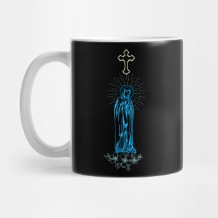 Mother of God , Virgin Mary with the Cross above Mug